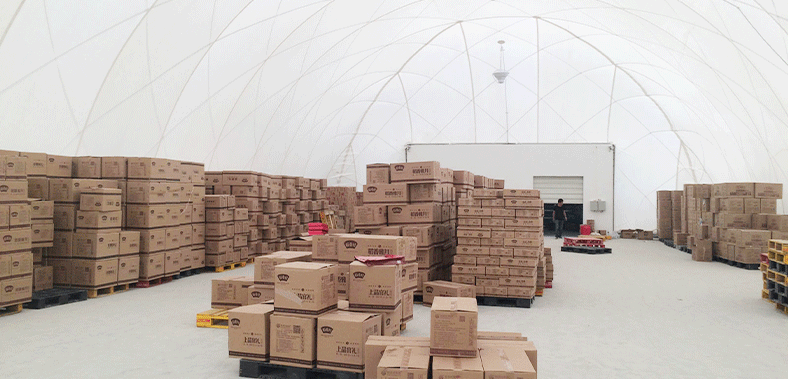 Application of Air Domes in the Field of Industrial Storage