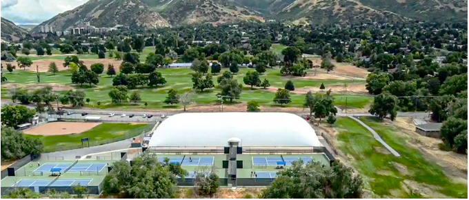 An Airdome Tennis Stadium has been Settled  in Salt Lake City in USA! 